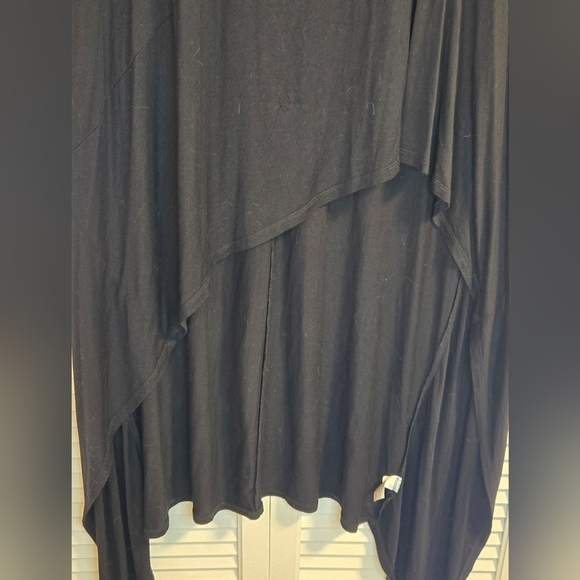 Lane Bryant Black Asymmetrical Hi-Lo Tank Top CONTEMPORARY. GRUNGE. - Picture 4 of 7